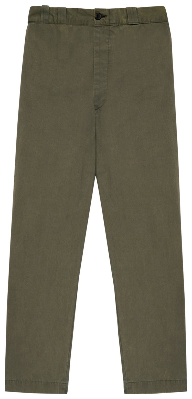 

Брюки The Elder Statesman Workwear Norm Pant 'New Olive', зеленый