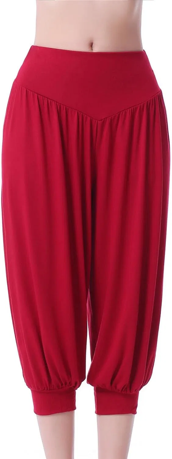 Женские капри для йоги, легкие дышащие, Generic, Red