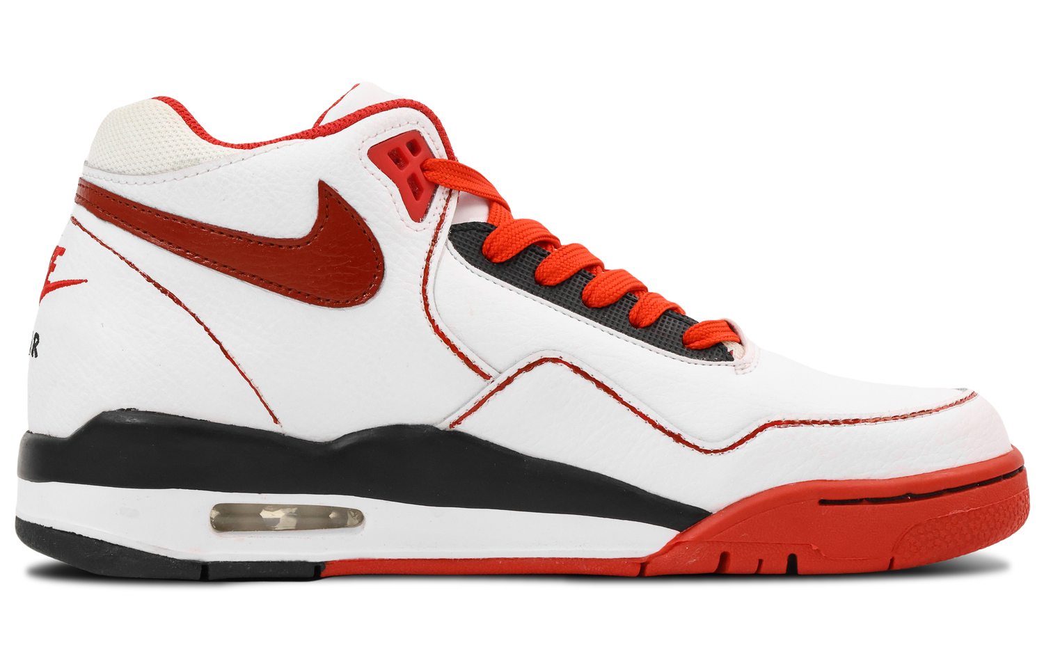 Nike Кроссовки Flight Legacy из синтетической кожи, универсальные, с хорошей поддержкой, ударопрочные, средней высоты, винтажные, унисекс, красные — фото 4