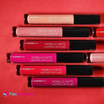 

Morello Matte Lasting флюид для губ One Stroke, 3,4 мл, Korres