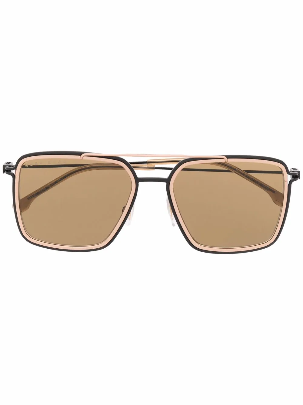 

Солнцезащитные очки-пилоты BOSS, коричневый