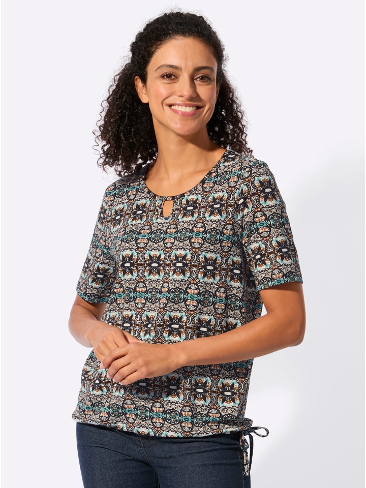 

Рубашка с короткими рукавами с черным и коньячным принтом WITT WEIDEN