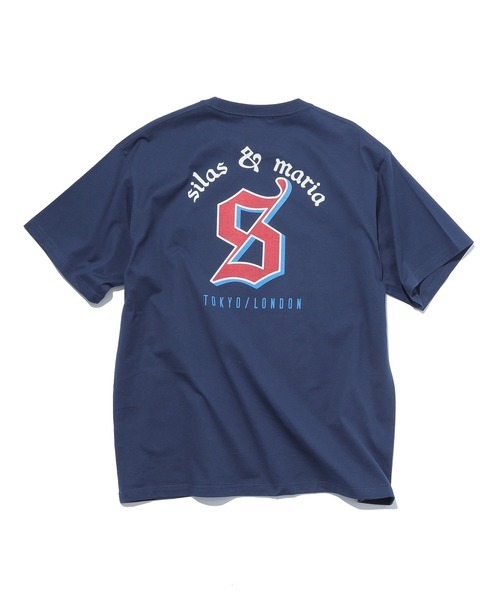 

Футболка с коротким рукавом, классический крой, бренд Silas, цвет темно-синий