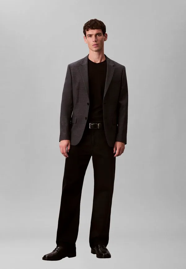 Футболка с круглым вырезом, базовая футболка Calvin Klein, Black — фото 2