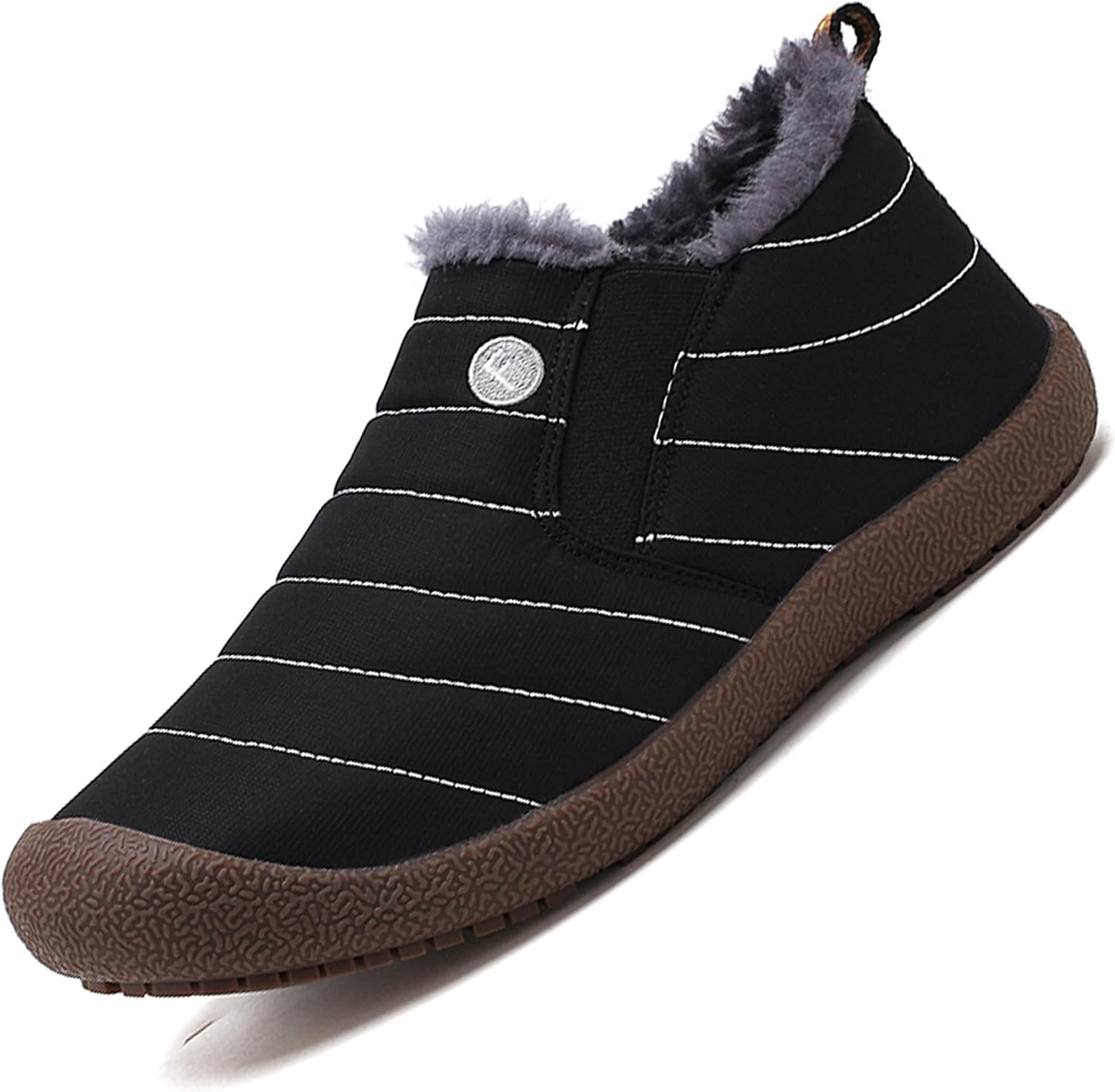 

Женские и мужские пушистые тапочки с закрытой пяткой, легкие домашние тапочки, удобные для дома и улицы, модные мокасины на плоской подошве, легкие кроссовки с резиновой подошвой Asifn, черный