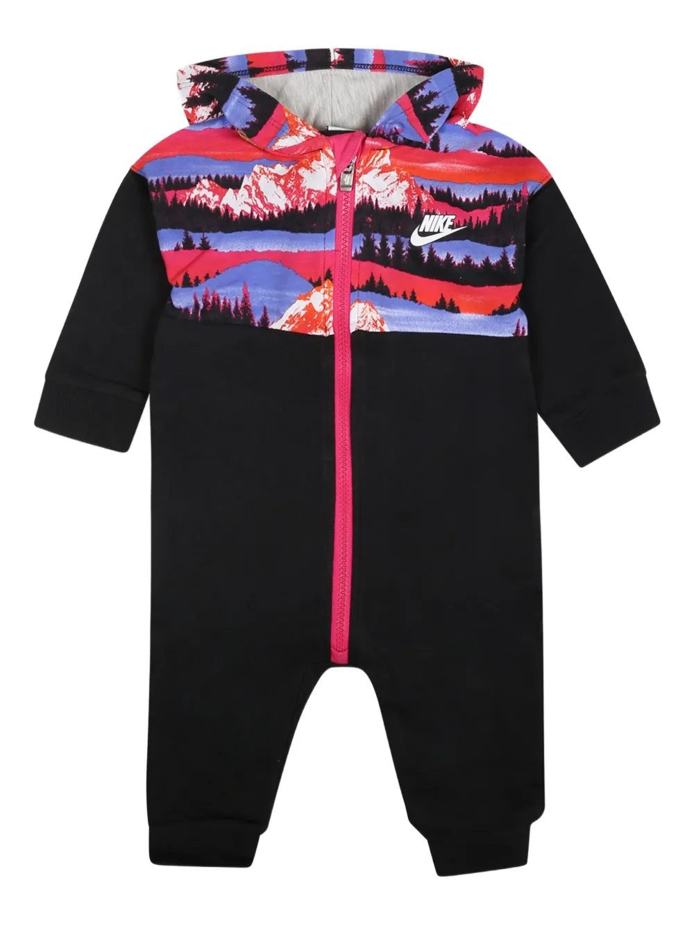 

Комбинезон с капюшоном на молнии Nike Kids, черный