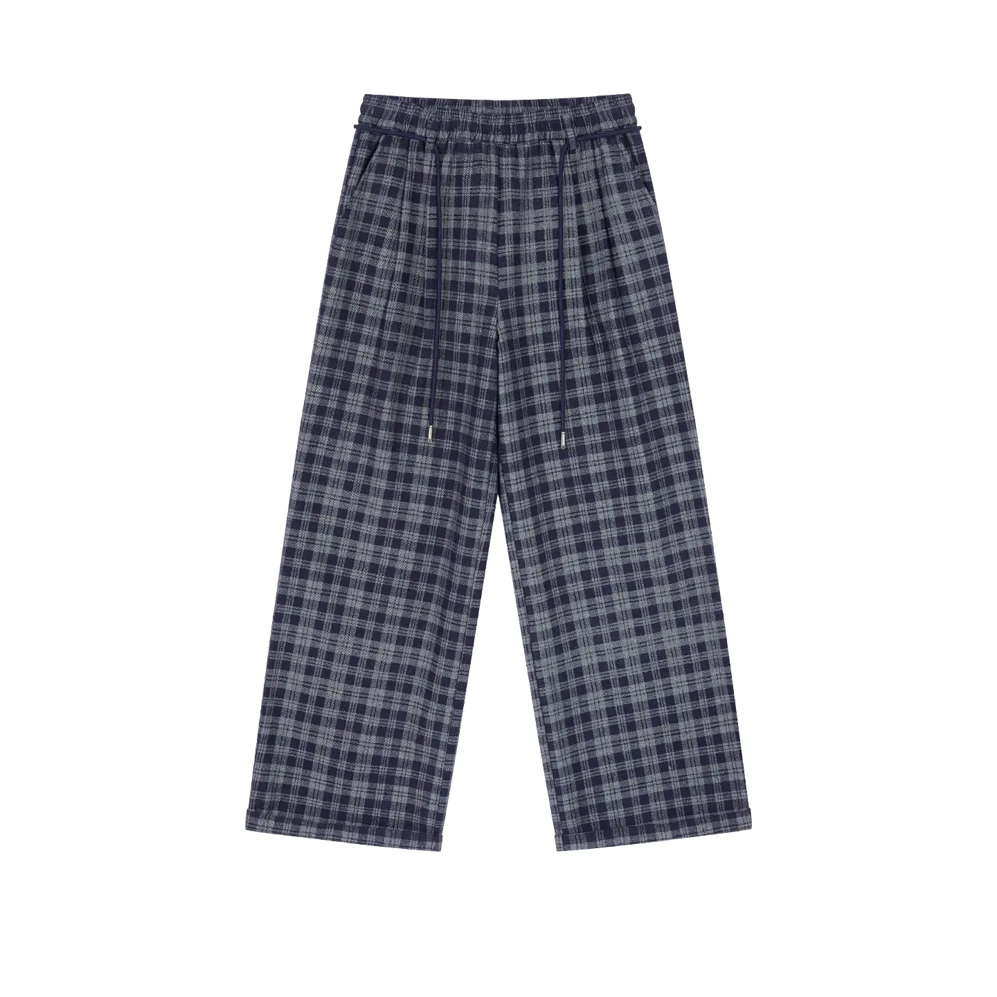 

SS26 Casual Pants Women's Kirsh, темно-синий plaid