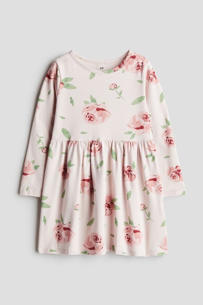 

Платье из хлопка с принтом H&M, розовый