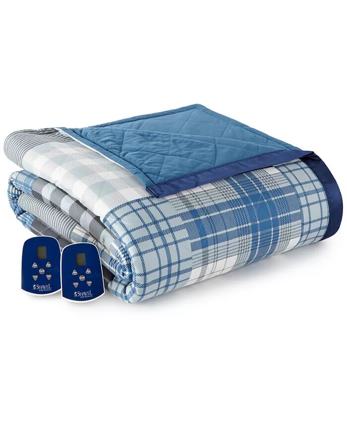 

7-слойные теплые электрические одеяла Micro Flannel Shavel, синий