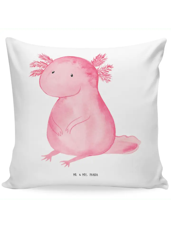 

Подушка Mr & Mrs Panda 40x40 Axolotl null, белый
