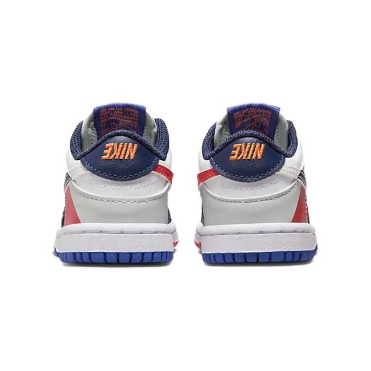 Кроссовки Dunk Toddler Shoes TD Low-top Белый/Светло-серебристый/Темно-бирюзовый/Белый Nike, белый — фото 4