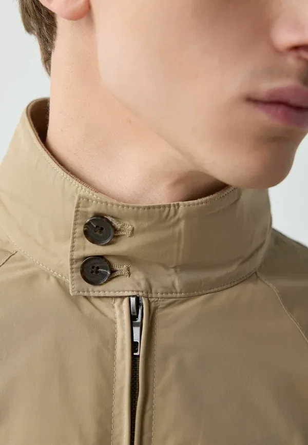 Куртка Harrington Regular Fit, водоотталкивающая, летняя, Next, камень — фото 4