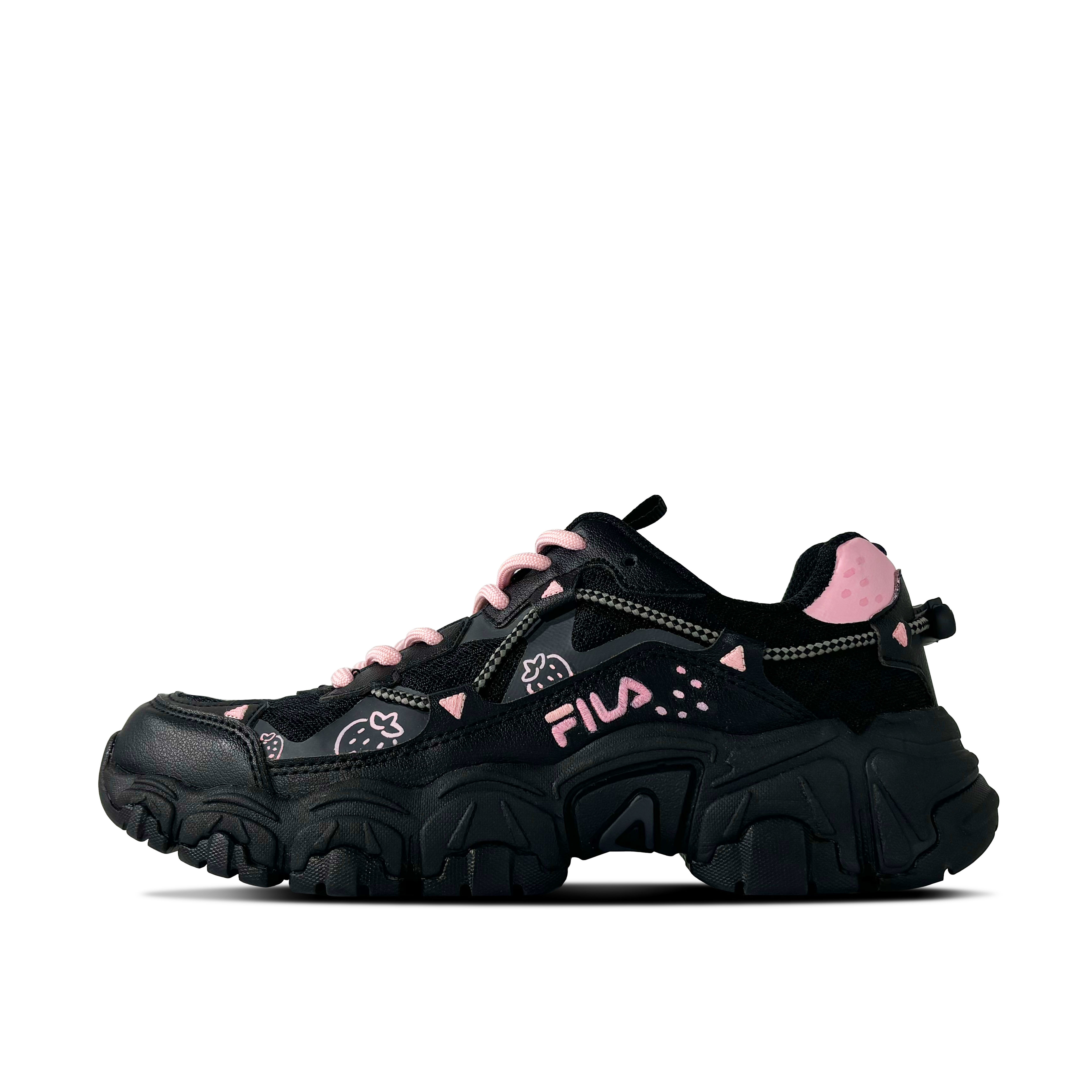 

Кроссовки FILA Cat Claw Lifestyle Shoes Unisex Low-top Black/Pink, цвет Strawberry sweethearts