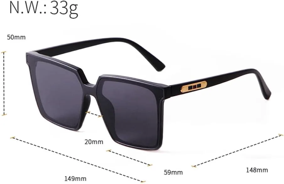 

Модные большие квадратные солнцезащитные очки для женщин и мужчин, классические винтажные солнцезащитные очки с градиентным переходом цвета в крупной оправе MTZJH, C3