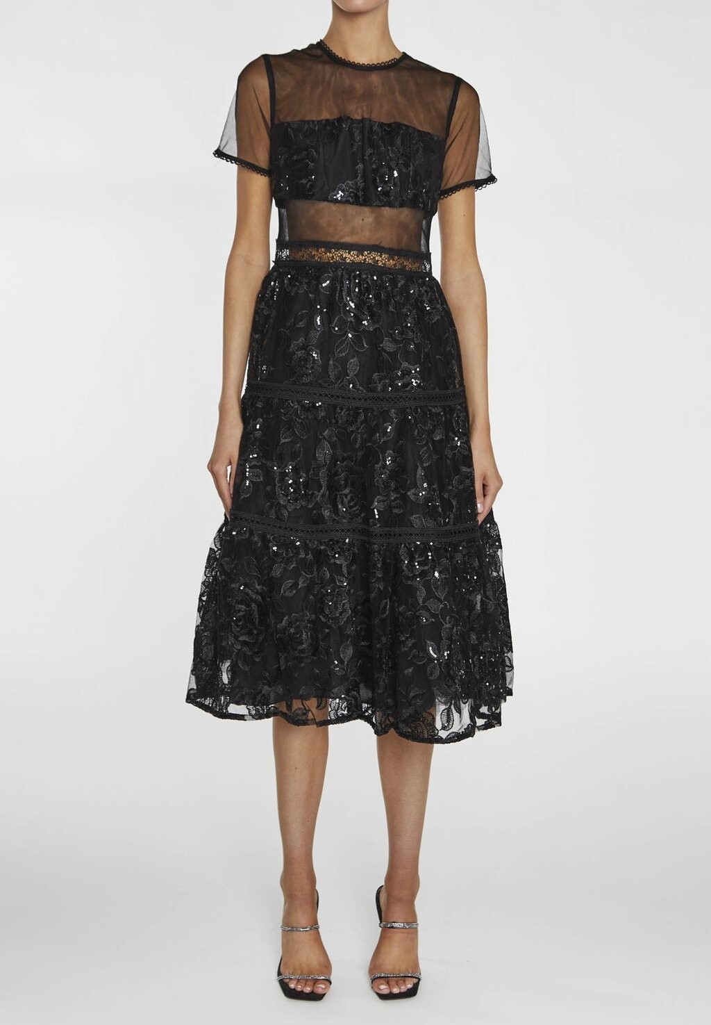 

Коктейльное платье / Вечернее платье PANELLED SKATER True Decadence, черный