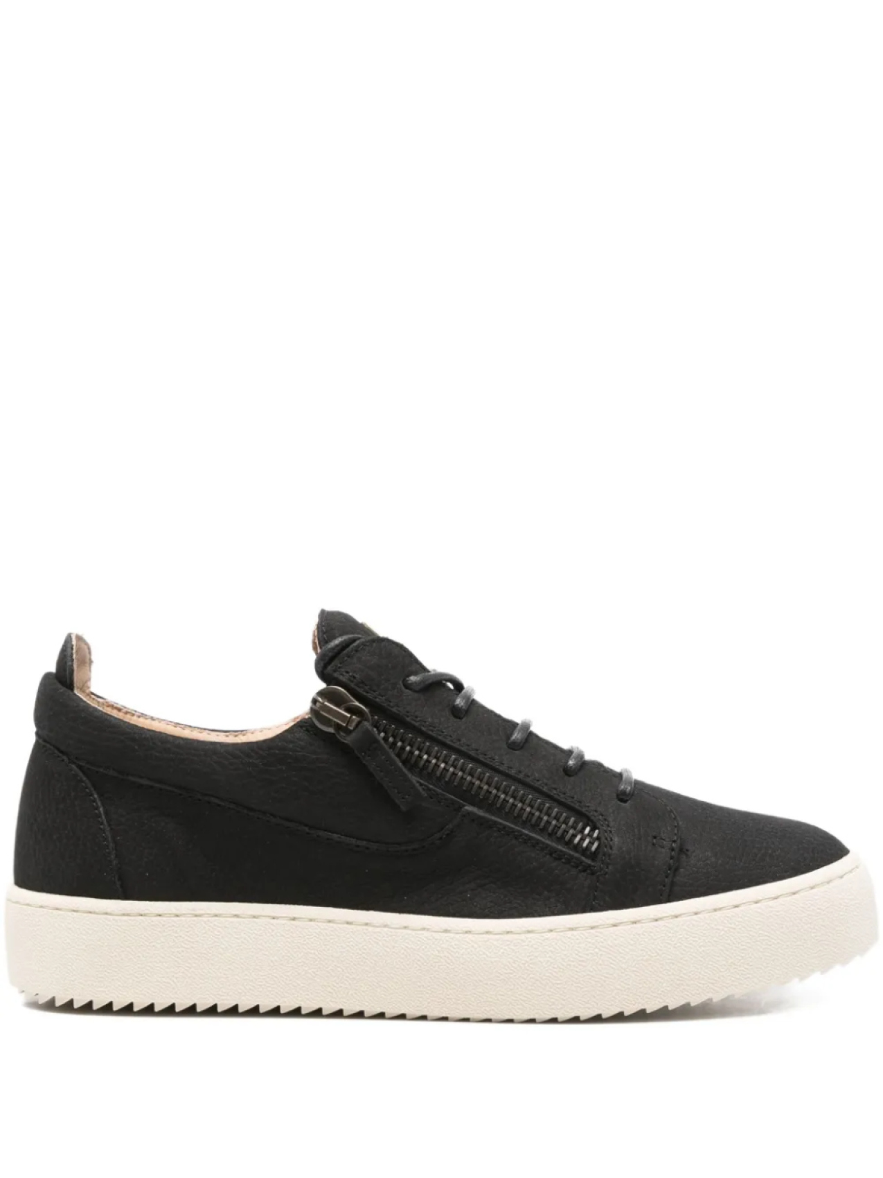 

Кроссовки Giuseppe Zanotti со шнуровкой и застежкой-молнией, черный