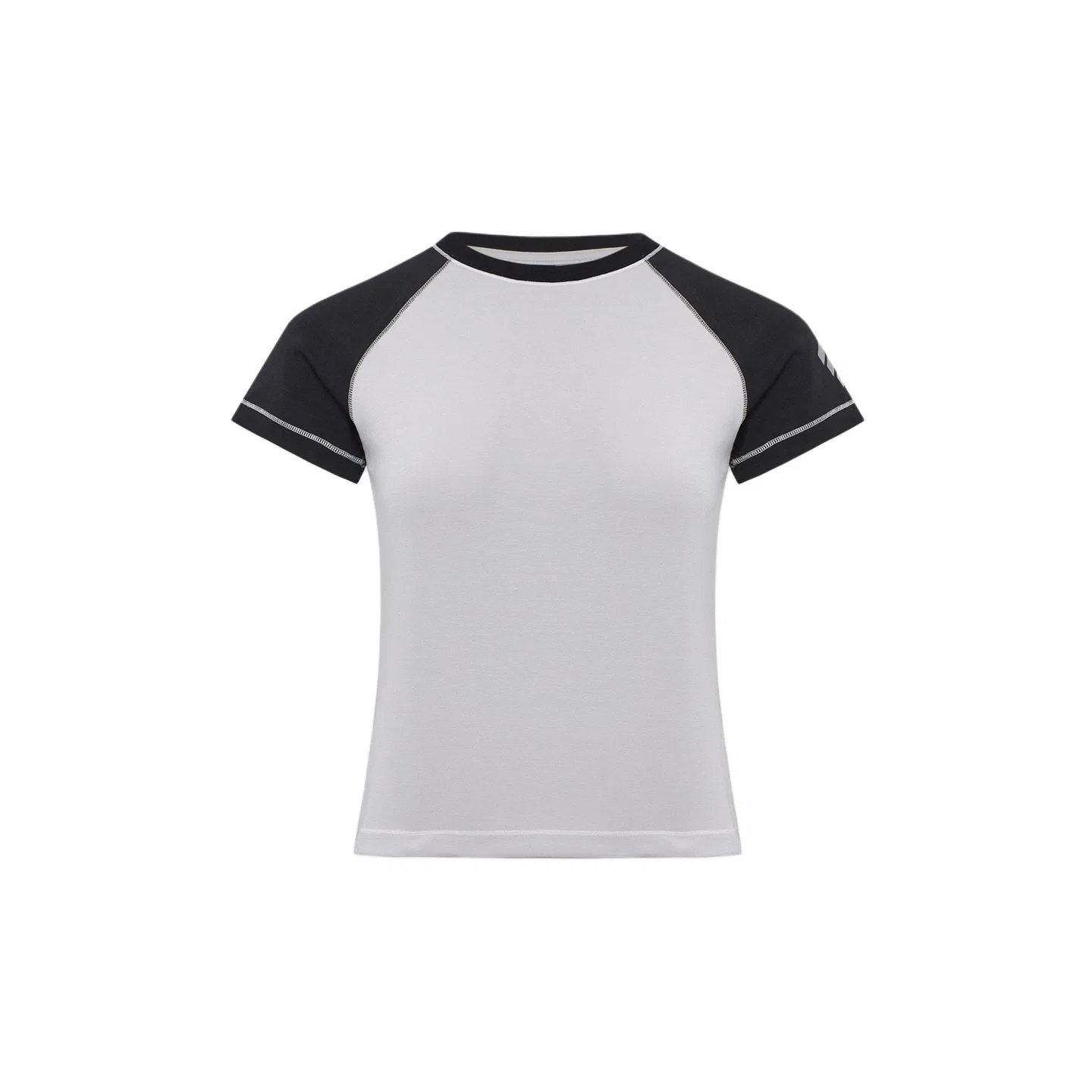 Женская футболка FOS с рукавом реглан Adidas, Light Gray/Black