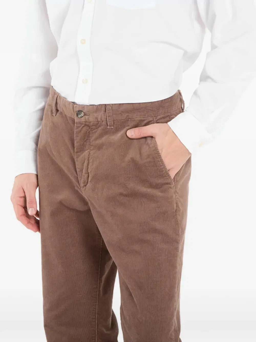 Вельветовые брюки Denton Tommy Hilfiger, коричневый — фото 4