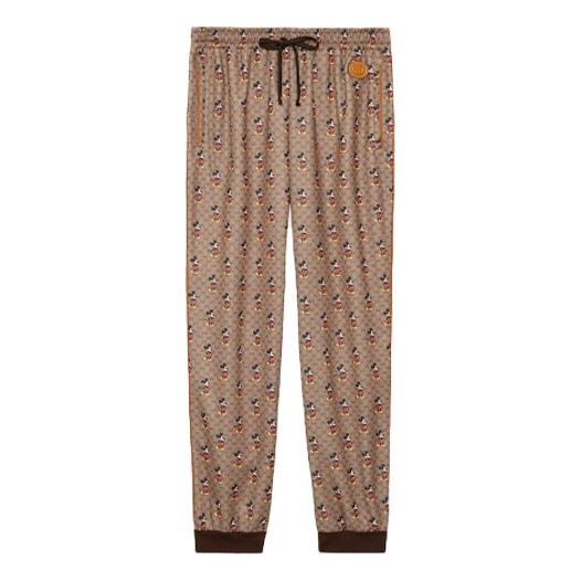 

Брюки x disney mickey full printed drawstring jogging pants for men brown Gucci, коричневый