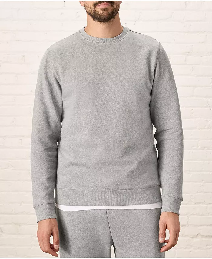 

Мужская толстовка с круглым вырезом из органического хлопка Cloud Brushed Fleece Pact, серый