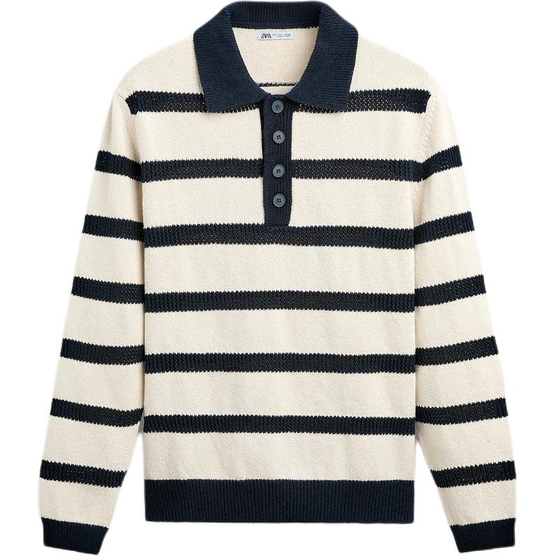 

Футболка-поло мужская Морская синяя ZARA