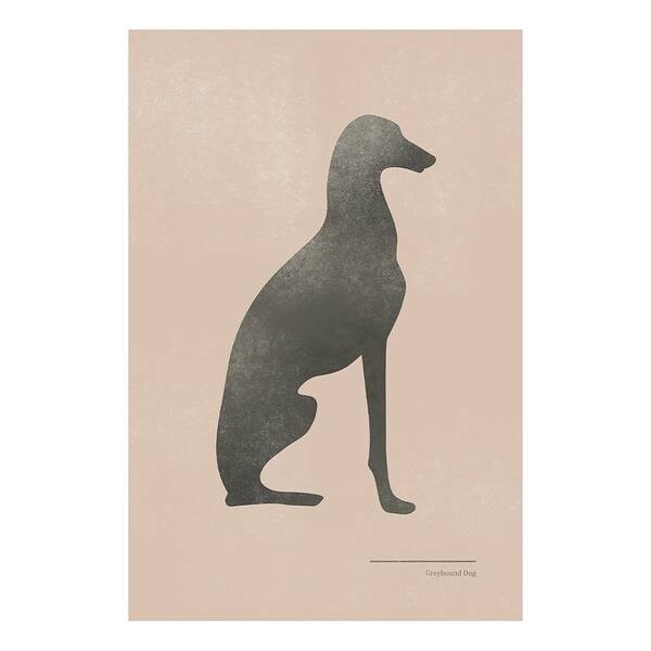 

Фреска Artgeist Calm Greyhound, разноцветный
