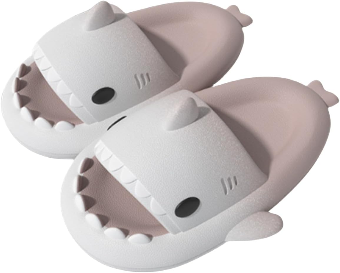 

Шлепанцы Shark Cloud, милые мультяшные тапочки с акулами для дома и улицы, для женщин и мужчин, сандалии с открытым носком для душа и для пар Ythspnze, Gradient Powder