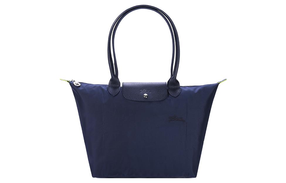 

LONGCHAMP Сумка Le Pliage Green Canvas с кожаными вставками