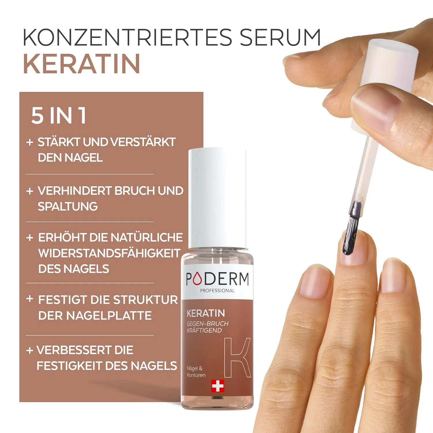 Сыворотка для ногтей «5-in-1 Nail Booster Keratin» от Poderm Poderm — фото 2