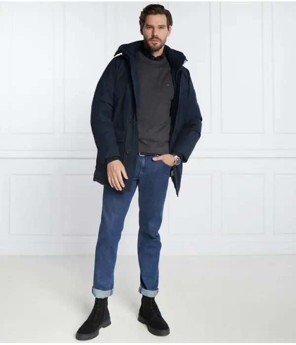 Классический свитер с круглым вырезом regular fit Tommy Hilfiger, графитовый — фото 2
