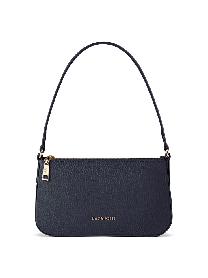 

Lazarotti Кожаная сумка через плечо Bologna, 22 см, темно-синего цвета
