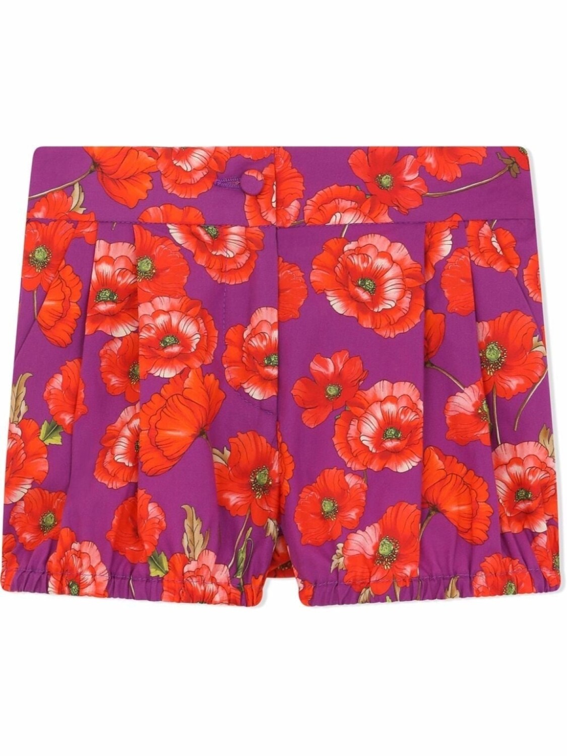 

Шорты со складками Dolce & Gabbana Kids, фиолетовый