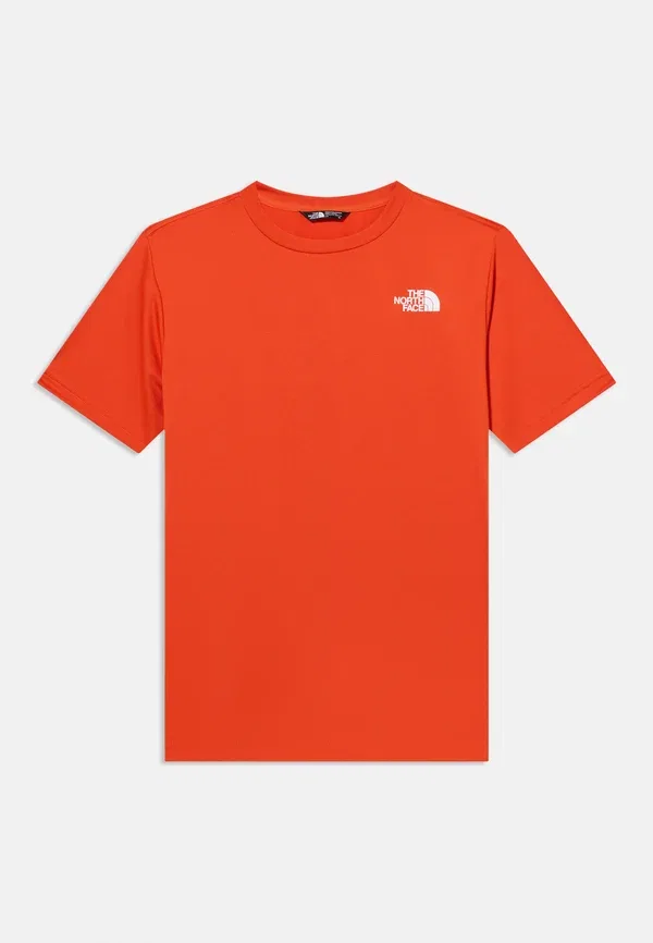 Футболка спортивная The North Face Teen new tee, цвет лавово-красный — фото 3