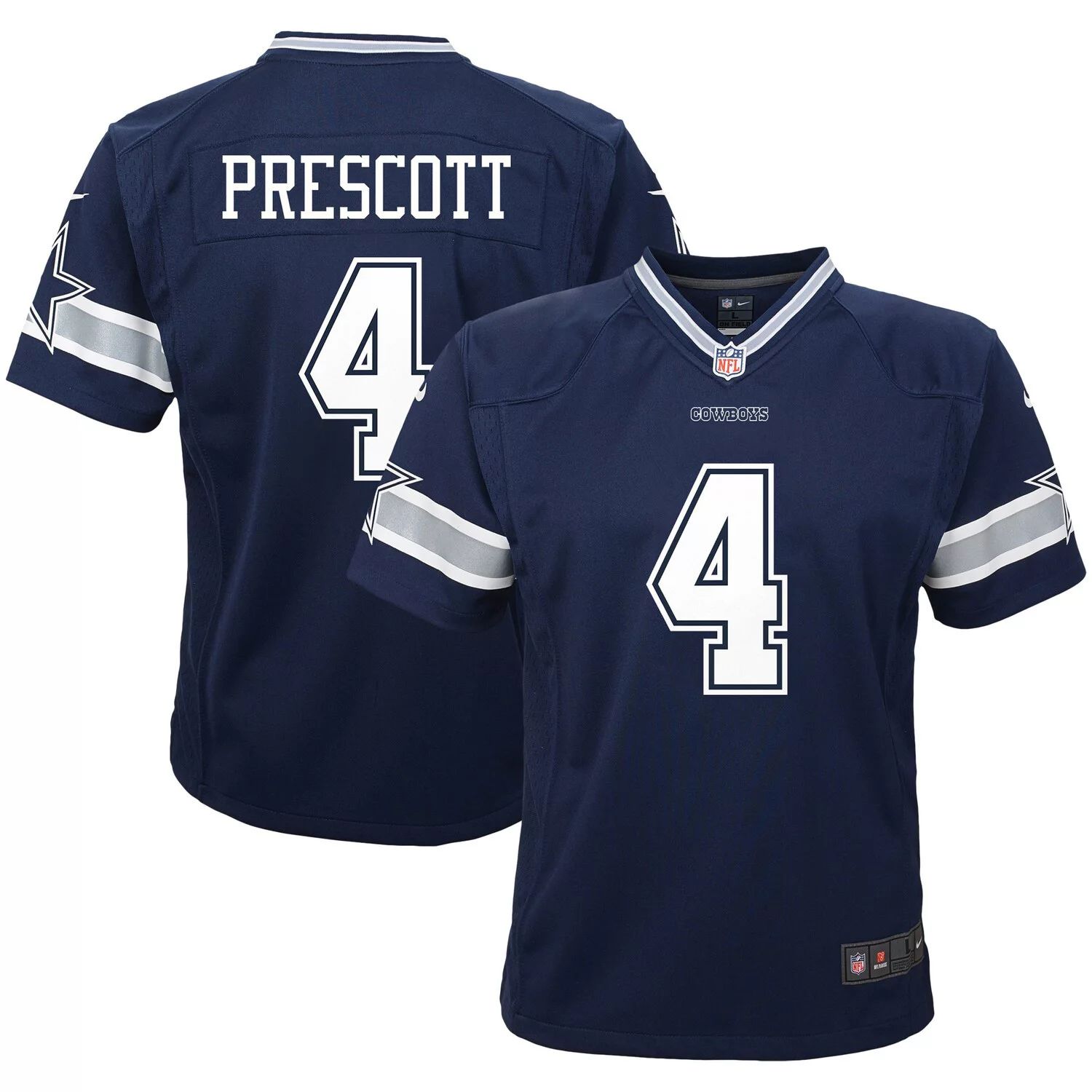 Джерси Nike Dak Prescott Navy Dallas Cowboys Team Game для малышей Nike