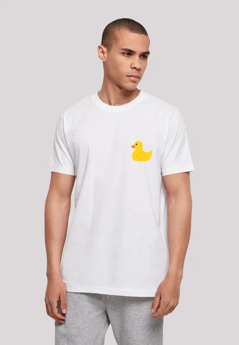 

F4NT4STIC Футболка "Yellow Rubber Duck TEE UNISEX", принт, белый