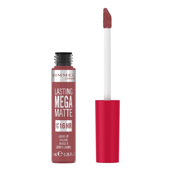 

Стойкая мегаматовая жидкая помада Rimmel, цвет 210 rose & shine˙, 7,4 мл