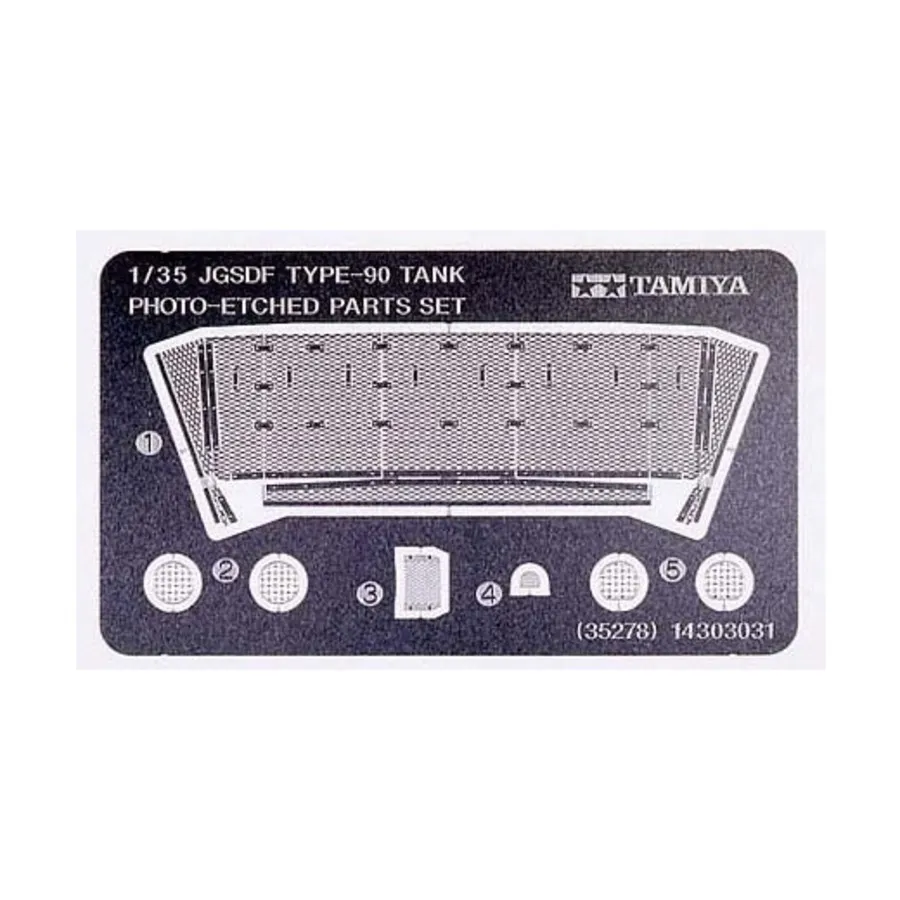 

Набор фототравления японского танка JGSDF Type 90, Model Accessories - 1/35 Scale