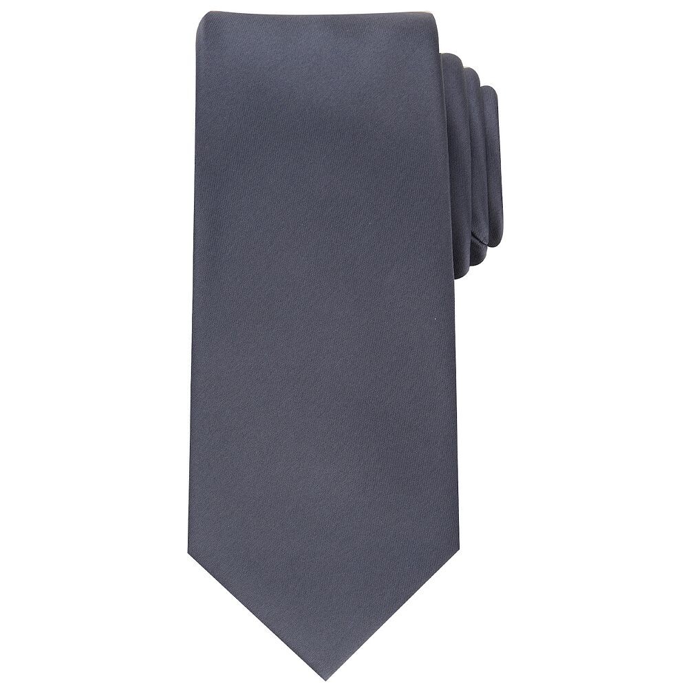 

Мужской однотонный атласный галстук на заказ Bespoke, цвет Charcoal Sateen