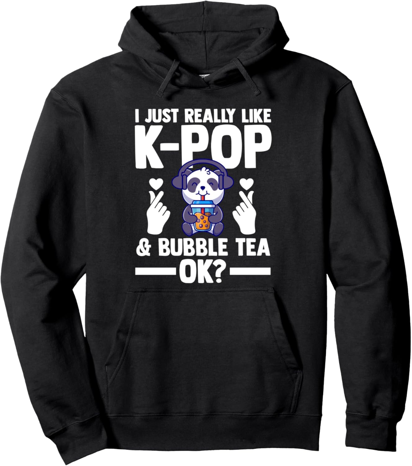 

Мне просто очень нравится k-pop и бабл-ти, понятно Корейская толстовка K-Pop Merch & K-Pop Merchandise Gifts, черный