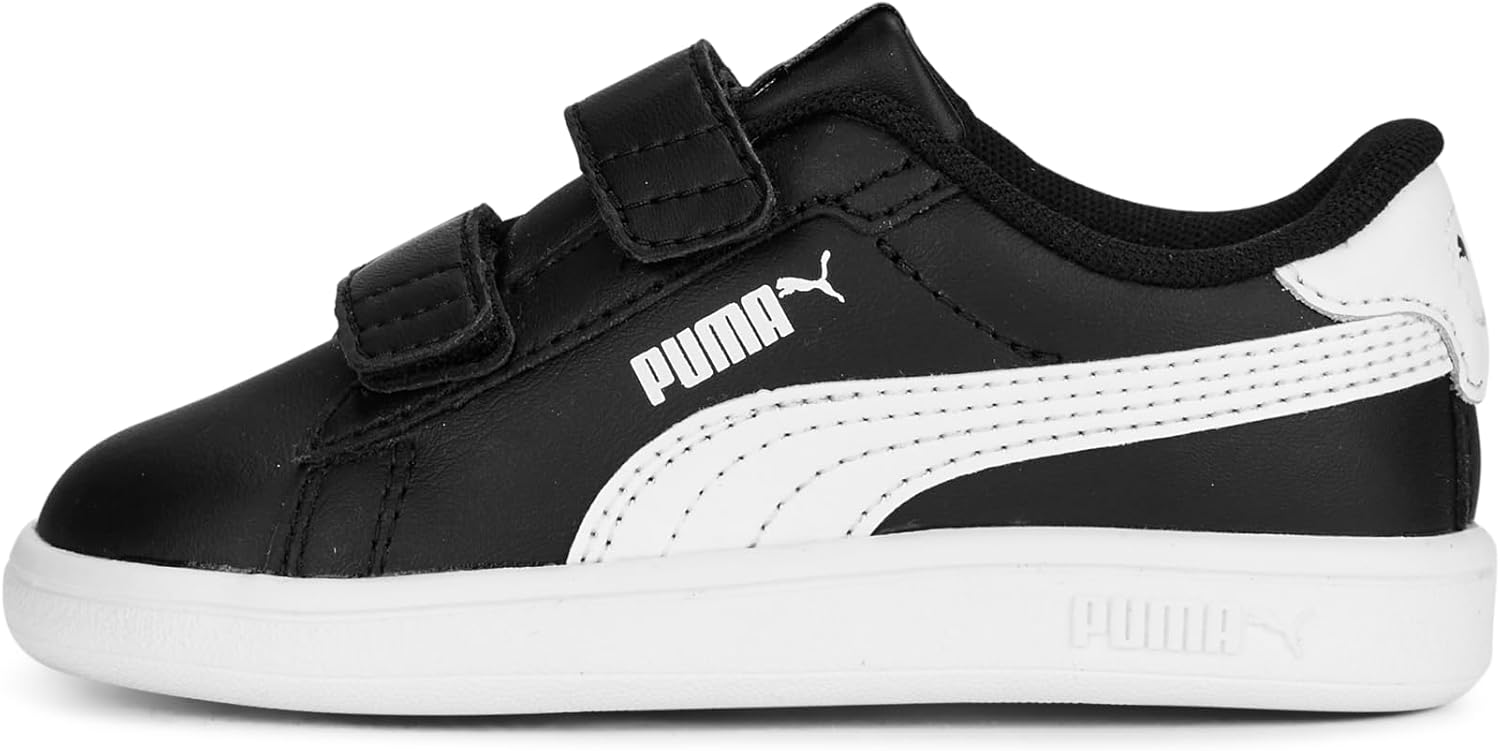 

Детские кроссовки Puma Smash на липучке (унисекс/детские), белый/черный