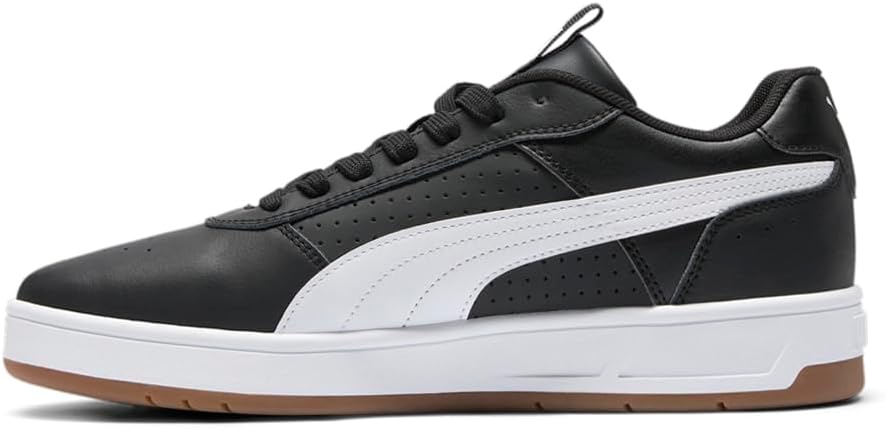 Мужские кроссовки PUMA Court Ravine с шнуровкой для повседневной носки - черные — фото 3