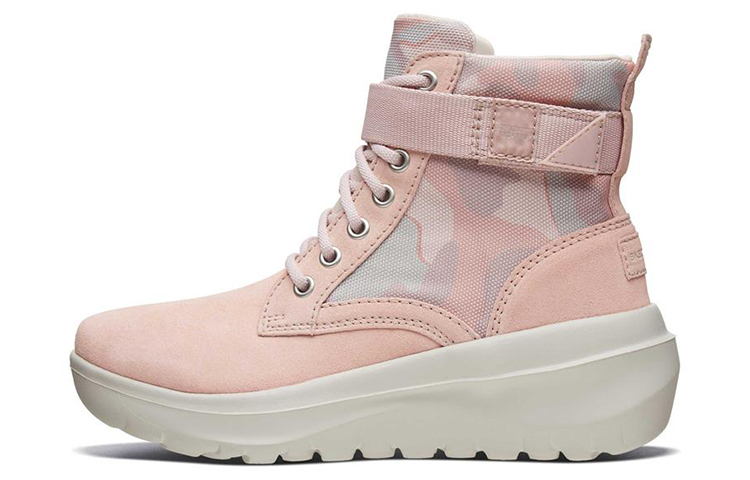Женские ботинки Skechers высокие, розовый