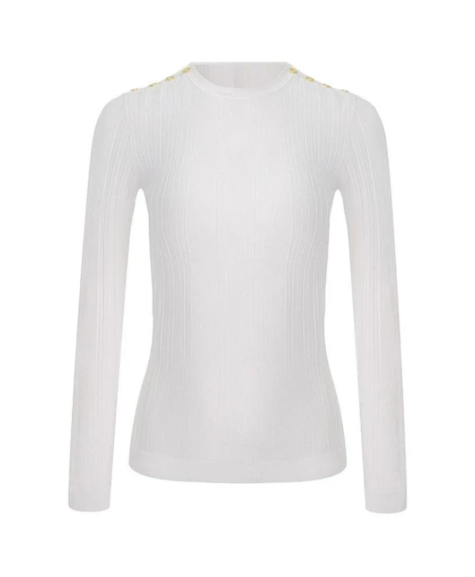 

Стильный вязаный свитер для женщин Elisabetta Franchi, белый