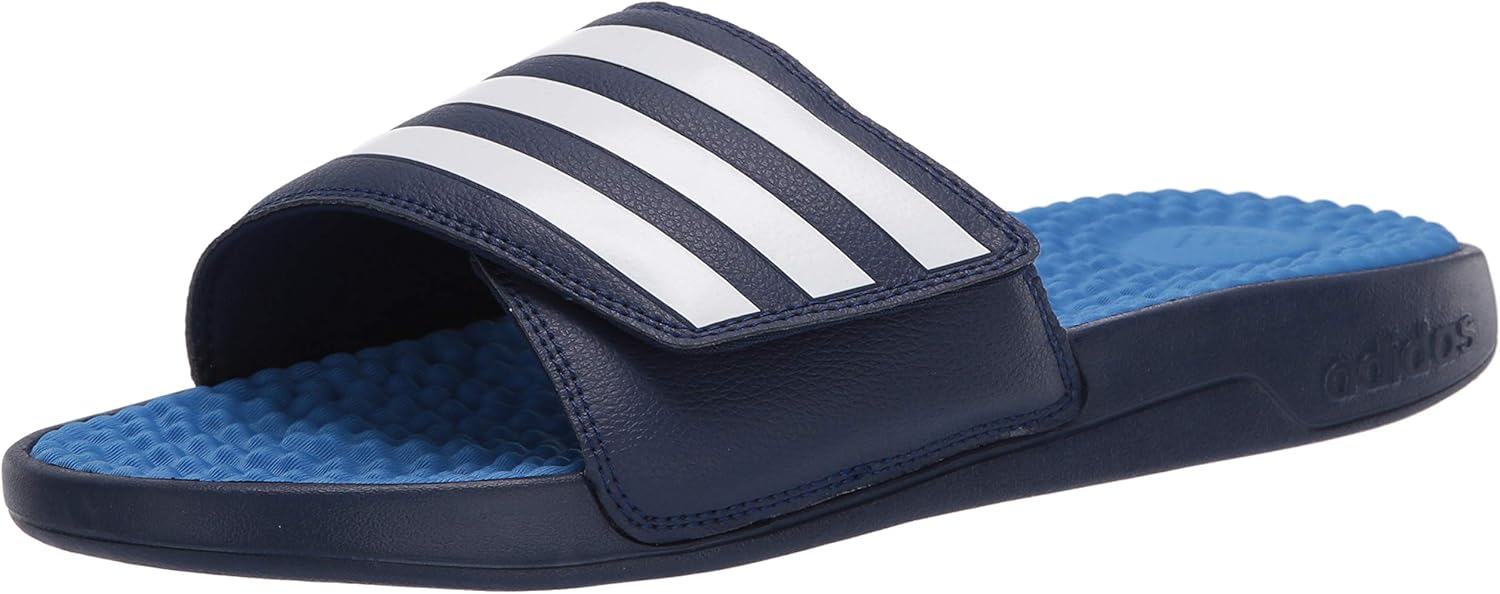 

Унисекс-шлепанцы Adidas Adissage Tuned для взрослых, белый/синий/темно-синий