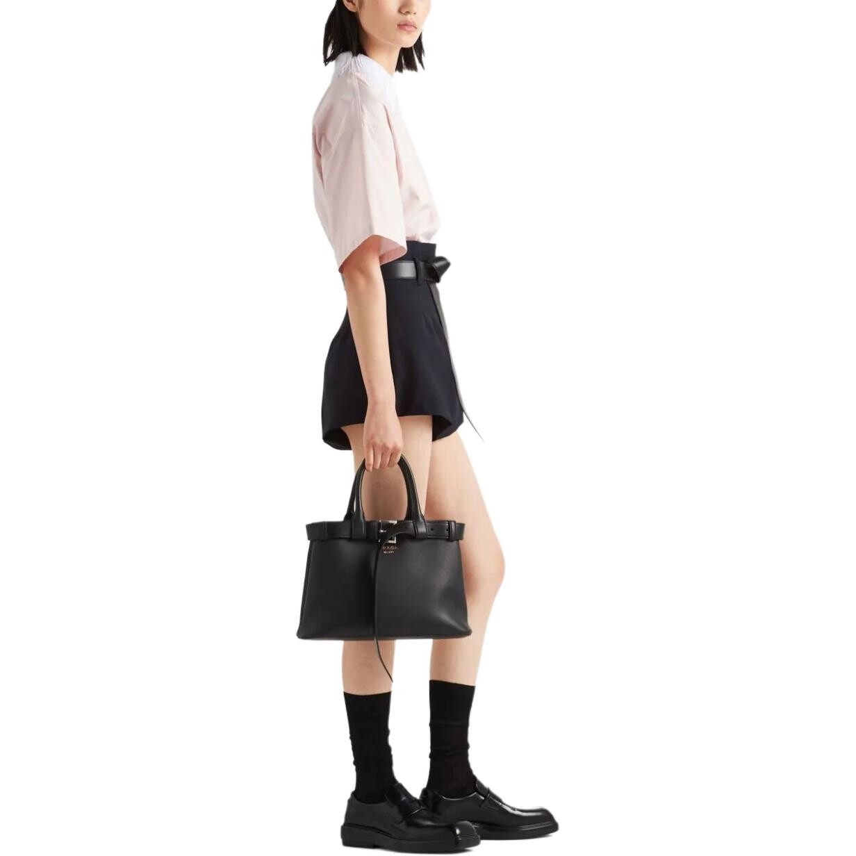 Рубашка женская розовая Prada — фото 4