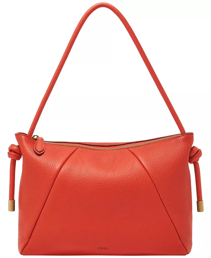 

Кожаная сумка Willa Medium через плечо Fossil, красный