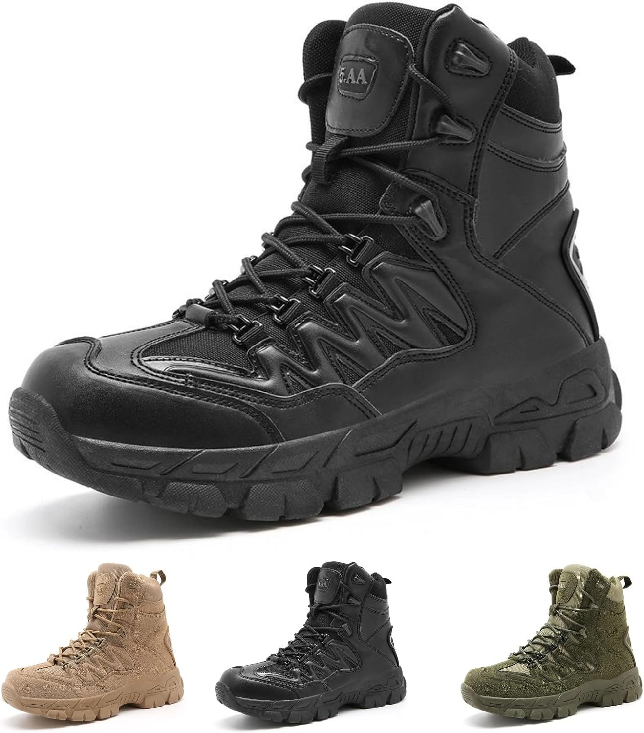 

Военные тактические ботинки MACEFIL для мужчин, легкие, водонепроницаемые, для пеших прогулок на открытом воздухе, мотоцикла, работы, боевые ботинки, черный