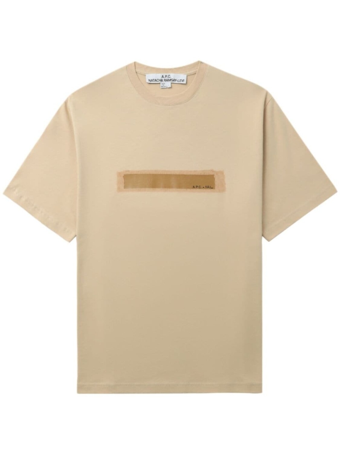 

A.P.C. футболка с геометричным принтом, нейтральный цвет