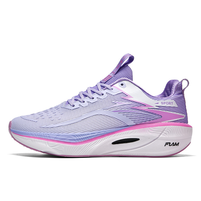 

SIMBA'S PRIDE Износостойкие дышащие низкие кроссовки для бега унисекс бело-фиолетовые, цвет White Purple