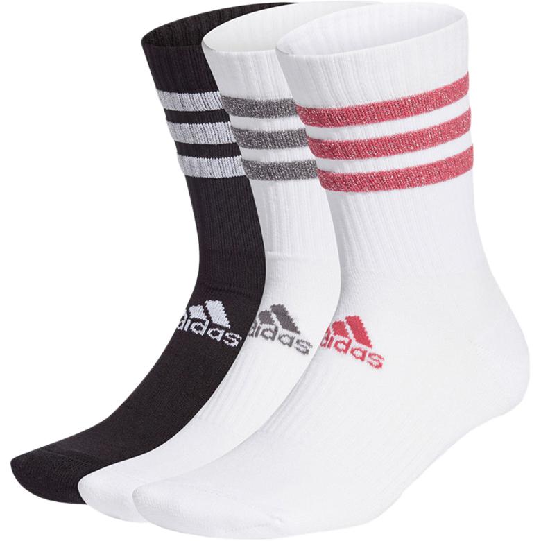 

Носки до середины голени унисекс, 3 пары Adidas, 3 Pack (White/Black)